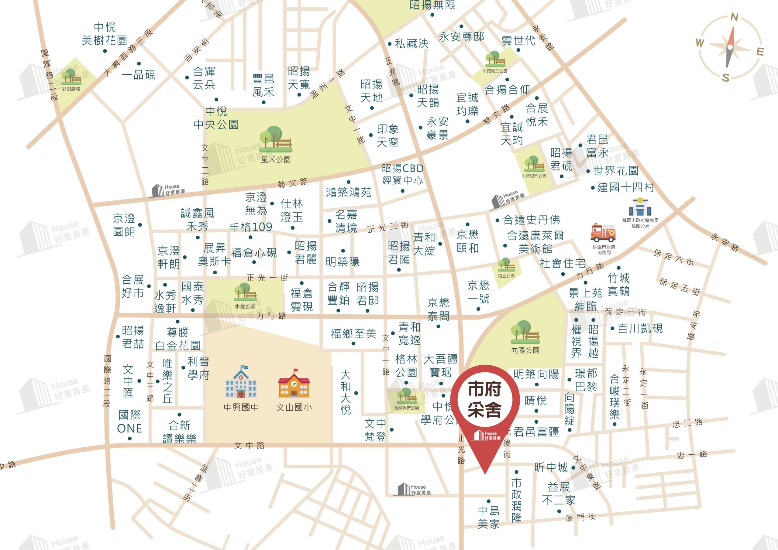 市府采舍 地圖