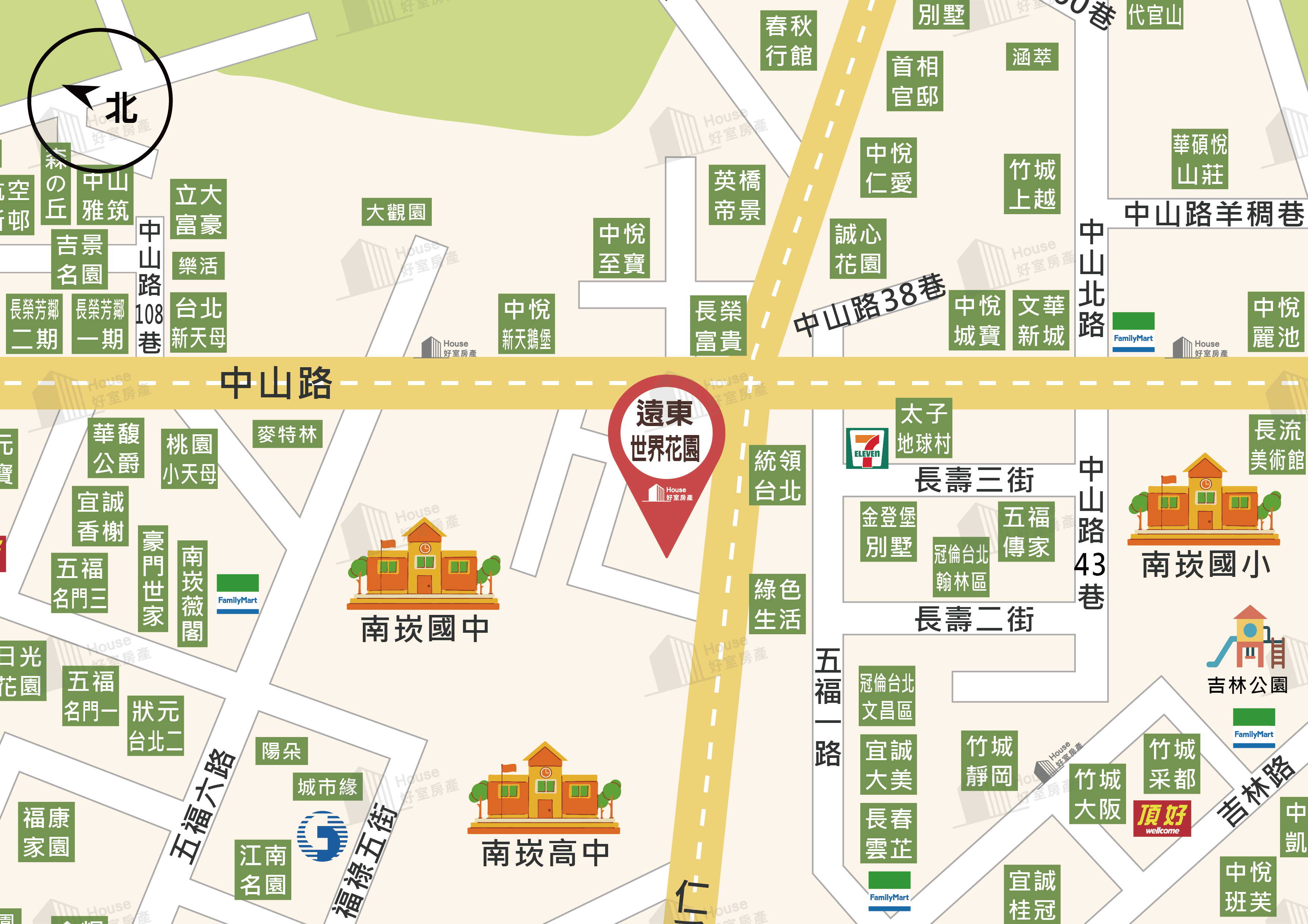 遠東世界花園地圖
