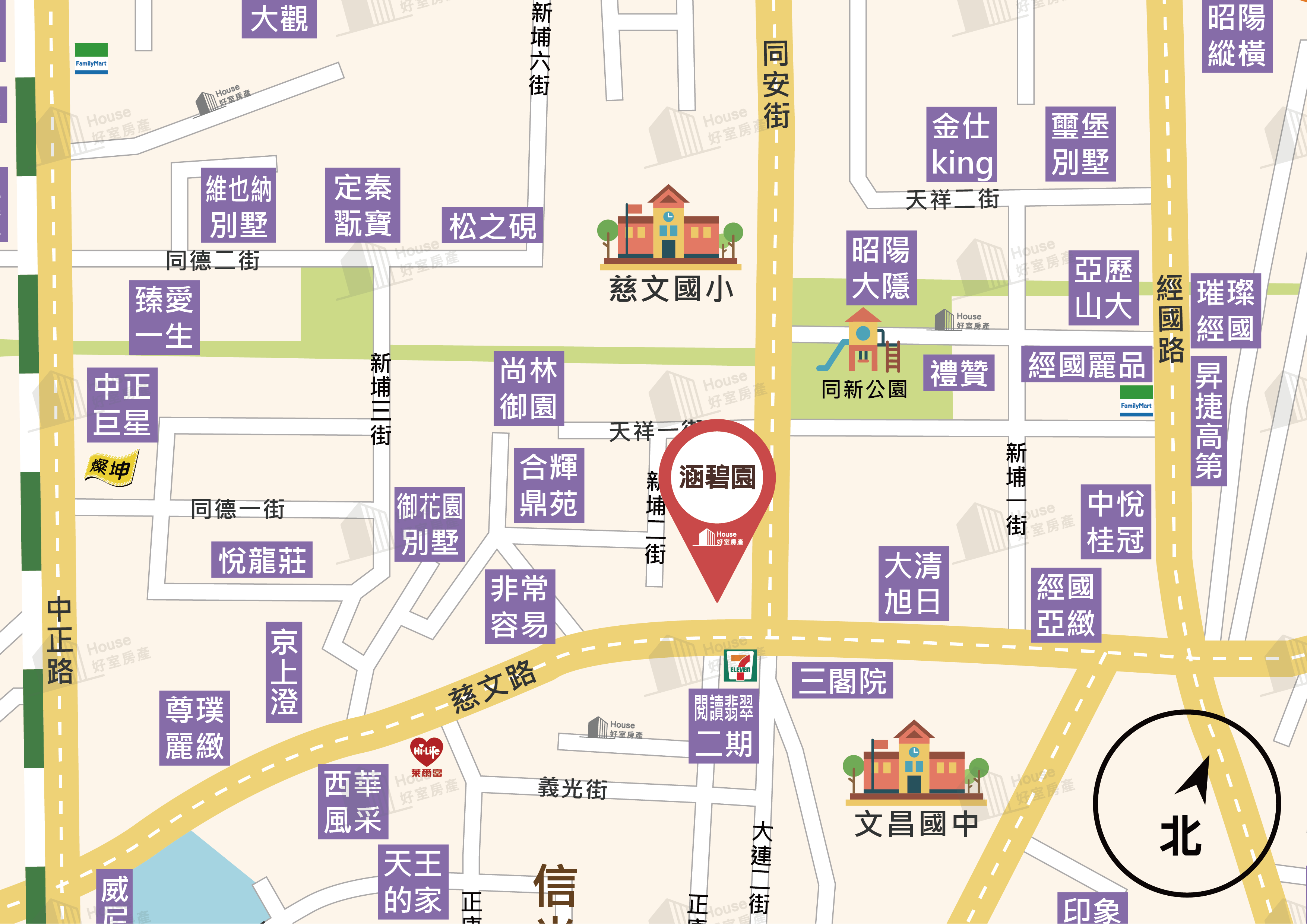 涵碧園地圖